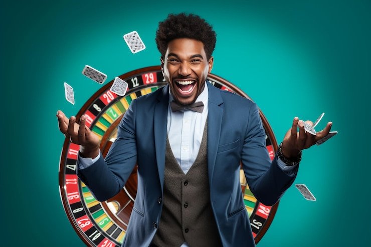 Live-dealer casino table showing active baccarat round